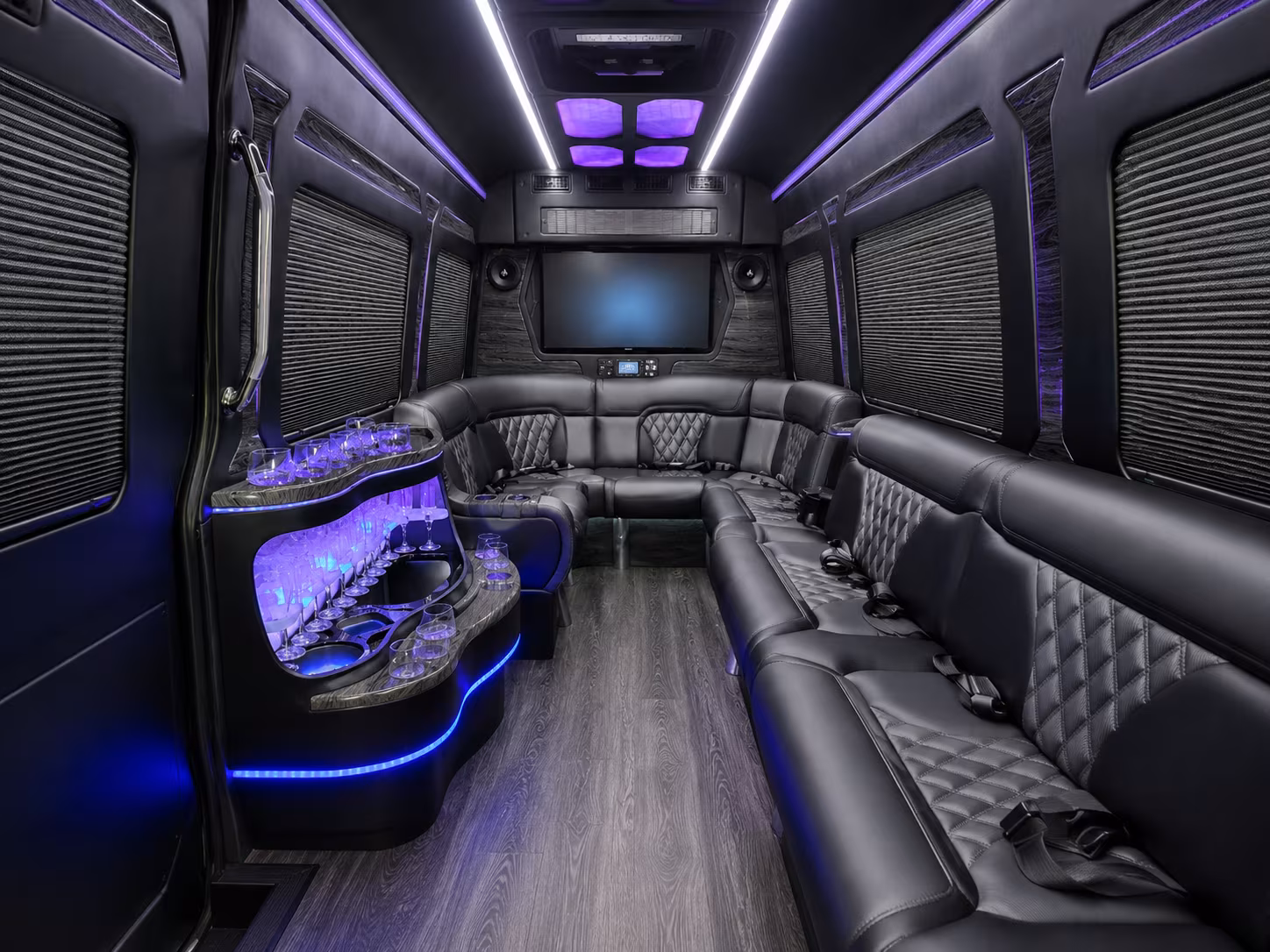 corona 30 passenger party bus