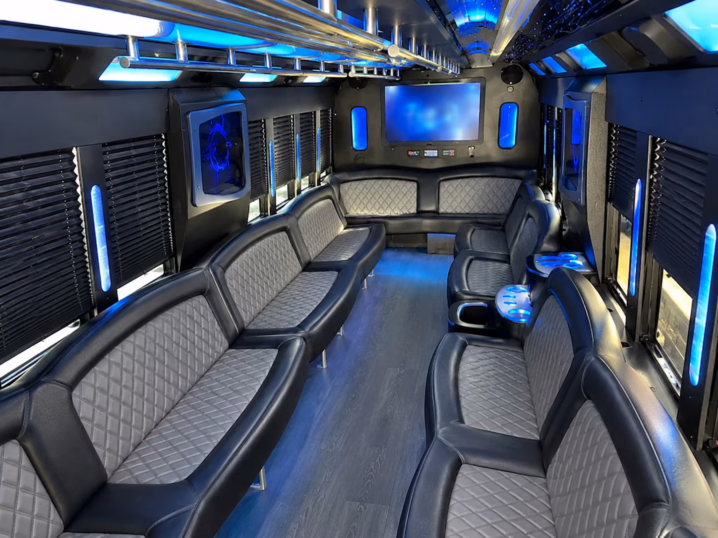 corona holiday party bus rental